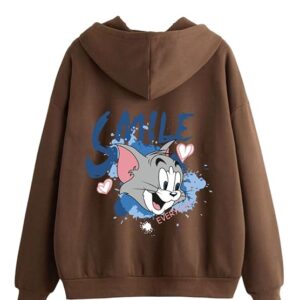 Tagas Women's Fleece Seasonal Basic Hooded Sweatshirt